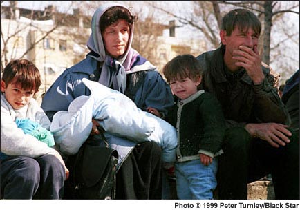 Kosovo refugees photograph by Peter Turnley